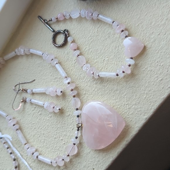 Rose Quartz 3 piece set - Picture 7 of 7